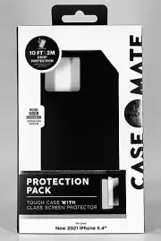 Case-Mate Protection Case + Screen Protector for Apple iPhone 13 Mini - Black
