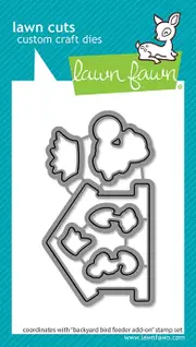 Lawn Fawn Backyard Bird Feeder Add-On Lawn Cuts Die