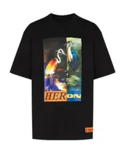 SS TEE OS SPLIT HERONS BLACK ORANGE S,XS,M Black