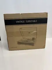 Seasonlife Turntable Record Player with Built-in Speakers, 33&45 RPM Speed