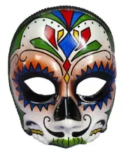 Men's Day Of The Dead Male Multi Colored Costume Mask