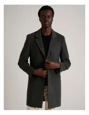 [Blaq] Carson Car Coat in Charcoal