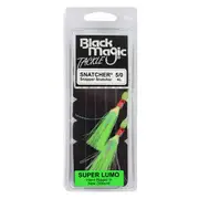 Black Magic Snapper Snatcher With 5/0 KL Fishing Hook #Super Lumo