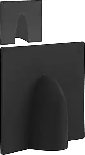 1STec 2 x Black External Brick Buster Plates Drill Damage Weather Shield Cover for Cable Pipe Hose Hole Tidy fits Coaxial TV Alarm/Telephone Wire RG59 Coax CCTV Low Voltage Garden Lights Power Leads