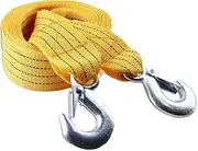 Nylon Tow Strap, Towing Accessories, Recovery Pull Cable, Auto Securing Strap, Tow Strap with Hooks, Vehicle Recovery Strap, Sturdy Tow Cable, Tow Cable for Trucks, Recovery Cable for