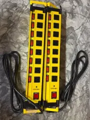 Plug'n 8 Outlet 3300J Surge Protector Power Strip with Individual Switches x2