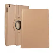 360 Rotating Leather Smart Case Cover For iPad 8th Gen 10.2" - Gold