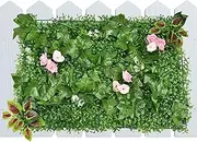 Artificial Plants Panels Simulation Plant Wall Decoration Artificial Hedges Panels Faux Foliage Fence Backdrop Living Room Home Green Grass Background Plant Privacy Hedge Screen Garden Decor Pisole