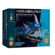 Johnco Mosasaurus Armoured Dinosaur Robot Childrens STEM Building Toy Kit 8y+