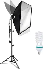 135W Continuous Lighting Kit 50X70Cm Softbox Soft Box Photo Studio 5500K Soft Bo