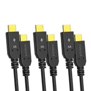 Zyron 100W USB-C Cable, USB-IF Certified [Pack of 3]