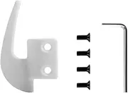 mknvu Electric Scooter Storage Hook,Fit For Segway,Fit For Ninebot, MAX G30 G30D Skateboard Hanging Bags Claw Curved Hanger Hook Screws Accessories scooter hanger accessory(White)