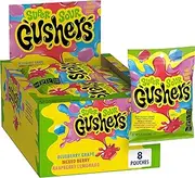 Gushers Betty Crocker Fruit Flavored Snacks, Super Sour Berry, Gluten Free, 4.25 oz, 8 ct