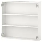 ENHET wall cb w 2 shelves, white, 80x15x75 cm