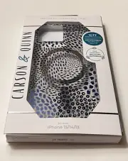 New iPhone 15/14/13 Carson & Quinn La Dolce Vita Clear MagSafe Case (Blue)