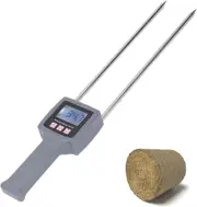 TK100H Portable Hay Moisture Meter, 0-80% Digital LCD Grain Meter, Hay Bale M...