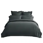 Charcoal Striped 1000TC Duvet Doona Cover Set Various Size