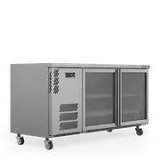 Williams Boronia - Two Door Stainless Steel Under Counter Display Refrigerator
