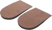 OATIPHO 1 Pair Suede Height Increasing Shoe Insole Height Boosting Insoles for Men Rubber Heel Cushion Brown Insoles