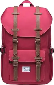 [KAUKKO] Laptop Outdoor Backpack, Travel Hiking& Camping Rucksack Pack, Casual Large Daypack, Backpack Fits 15" Laptop & Tablets Mini Size(5-7red)