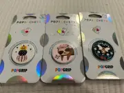 Popsockets Pop Grip Swappable Top Sloth Bee Pumpkin Set Of 3