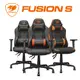 【COUGAR 美洲獅】FUSION S 電競椅 電腦椅 遊戲椅 賽車椅 皮革/透氣織布