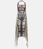 [Y/Project] Y/Project Bondage printed midi dress AU 14 multicoloured