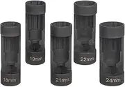 Generic Suspension Strut Socket Set Nut Removal Tool Portable Manual Tool Rustproof Shock Absorber Tool for Vehicle Replacement, 5 Pieces