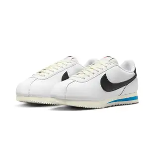 【NIKE 耐吉】Cortez White Black 女鞋 黑白藍色 阿甘鞋 舒適 運動 休閒鞋 DN1791-100