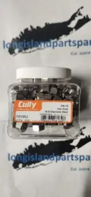 Cully 70135J 3/8" -16 Hex Nut Type 18-8 Stainless Steel ***100 pc JAR