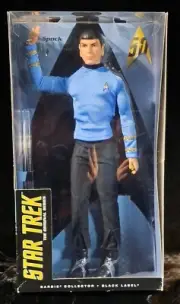 Vintage Star Trek Mr Spock Action Figure The Barbie Collection Black Label