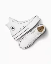 Converse All Star 561676C Platform Hi lift Leather white color women size 6 NWB