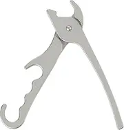 Chef Pomodoro Premium Pizza Pan Gripper, 8-Inch Cast Aluminum, Deep Dish Heavy Duty Pans, Gripper Clip Tongs for Oven Microwave Clamp