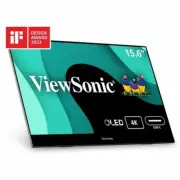 ViewSonic VX1655-4K-OLED 15.6 Inch 4K UHD Portable OLED Monitor with 2 Way Power