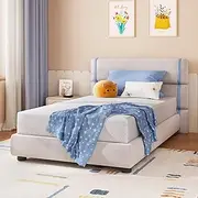 [SynthoSpace] Twin Mattress 8 Inch Green Tea Memory Foam Mattress for Cool Sleep & Pressure Relief, CertiPUR-US Certified Medium Mattresses in a Box, 38"×75"×8"