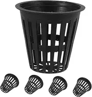 Happyyami 5pcs Plastic Hydroponic Planting Baskets Slotted Net Cups for Vegetables and Orchids
