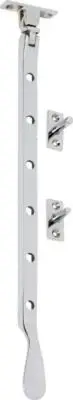 Polished chrome base fix casement window stay 300 mm TH 1728