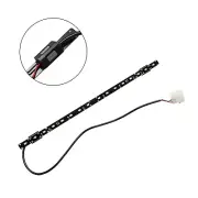 1ft White Magnetic 16 LED Strip Easy Installation Bright for Computer PC Case