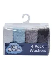 [Big Softies] Cotton Washers 4 Pack in Multi