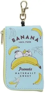 ケイカンパニー(K Company) K Company Snoopy ES485A Pass Case with Key Case, Banana H 5.1 x W 3.3 x D 0.6 inches (130 x 85 x 15 mm)