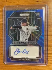 Shane Baz Rays 2022 Panini Prizm Rookie Autograph Auto #'d 23/50 Mint