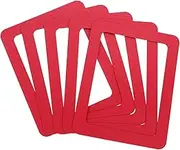 MUSISALY 5pcs Magnetic Photo Frame Magnetic Picture Frames Magnetic Photo Holder Card Frame Display for Wall Picture Magnets Desk Photo Frame Picture Frame Magnets Magnet Frame Red