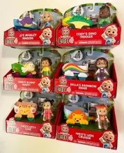 COCOMELON LANE JJ's Whaley Wagon, Cody, Nina, Bella, Cece & Nico Set of 6 New!