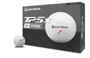 TaylorMade 2024 TP5x Symbol Golf Balls - Rocket Pop - Dozen