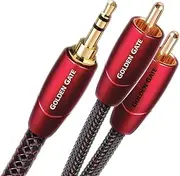 AudioQuest 1.5 m Golden Gate 3.5 mm - 2 x RCA Audio Cable 1.5 m 3.5 mm Black - Audio Cable (3.5 mm, 2 x RCA, Copper, 1.5 m, Black)