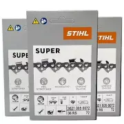 36RS 72 DL 3 pcs x STIHL 3/8″ 1.6 mm Chain for 20"/50 cm bar OEM 3621 005 0072