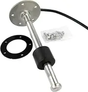 TANFEI 0-190ohm Fuel Water Level Sensor Fuel Level Tank Sending Unit for Boat Truck Car RV, Standard SAE 5 Hole Pattern European Standard Marine Fuel Sending Unit (275mm)