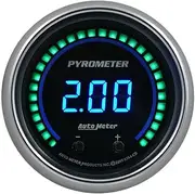 AutoMeter 6744-CB Gauge, Pyrometer, 2 1/16", Two Channel, Selectable, Cobalt Elite Digital
