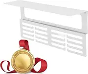 Furtryvl Trophy Shelf for Wall,Metal Ribbon Organizer - Awards Trophy Display Holder, Small Entryway Hooks with Shelf for Living Room Bedroom Kids Room