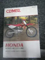 Honda Motorcycle XL75 XL100 XR75 XR100 1975-2003 Service Repair Manual Clymer